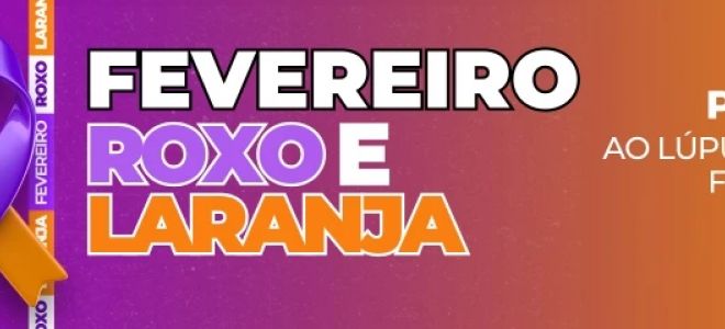 Foto de capa - Fevereiro ROXO e LARANJA
